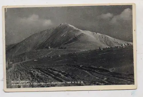 NIEDER - SCHLESIEN - SCHNEEKOPPE / SNEZKA, Schneekoppe, Schlesierhaus, Riesenbaude, 193...
