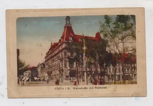 8510 FÜRTH, Weinstrasse mit Parkhotel, 1920