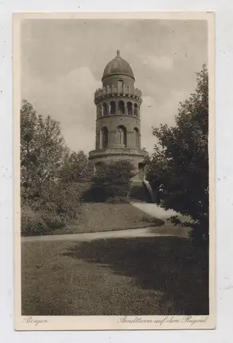 0-2330 BERGEN / Rügen, Arndtturm auf dem Rugard, 1931