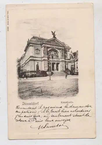 4000 DÜSSELDORF, Kunsthalle, 1901, Schaar & Dathe