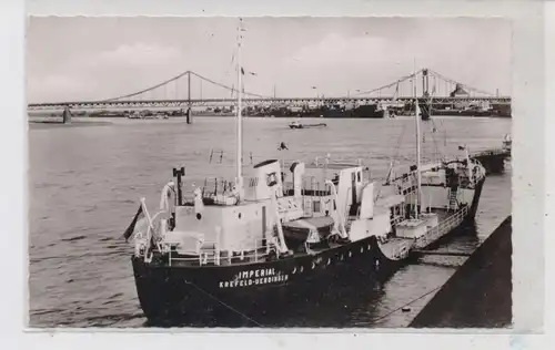 BINNENSCHIFFE - RHEIN, Frachtschiff  "IMPERIAL" vor Krefeld