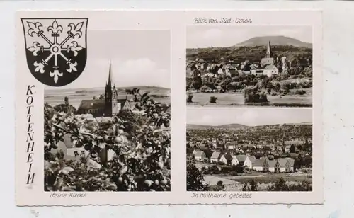 5445 KOTTENHEIM bei Mayen, 3 Ortsansichten, Stadtwappen