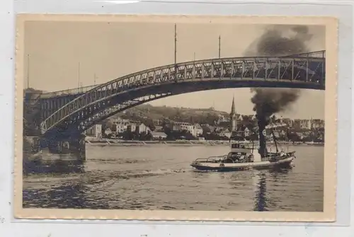 BINNENSCHIFFE - RHEIN, Schlepper vor Koblenz - Pfaffendorf