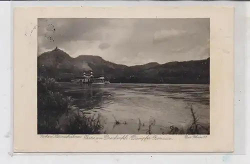 BINNENSCHIFFE - RHEIN, Köln-Düsseldorfer "BORUSSIA" vor Königswinter, 1911, Verlag Richarz  Königswinter