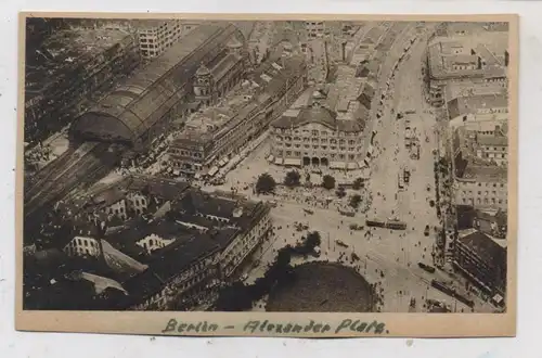 1000 BERLIN, Alexander Platz, Fliegeraufnahme, 1923