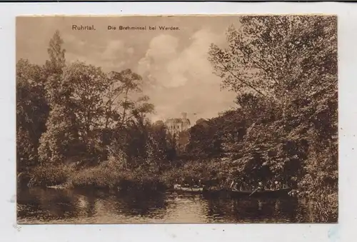 4300 ESSEN - WERDEN, Brehminsel, Ruderpartie