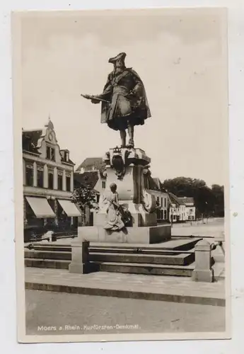 4130 MOERS, Kurfürsten - Denkmal, 1934