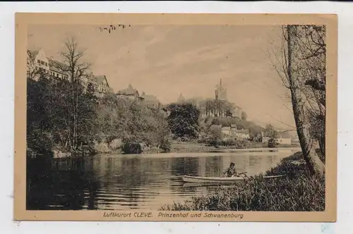 4190 KLEVE, Prinzenhof, Schwanenburg, Ruderer, Verlag Hansen - Cleve