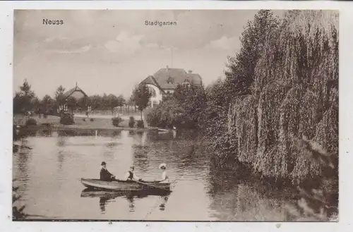 4040 NEUSS, Stadtgartenteich, Ruderpartie