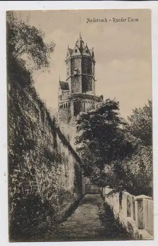 5470 ANDERNACH, Runder Turm, 1925, Verlag Stengel