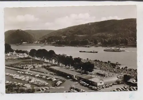 5462 BAD HÖNNINGEN, Mineralbad und Campingplatz, Binnenschiffe