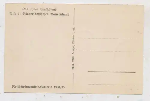 LANDWIRTSCHAFT - Niedersächsisches Bauernhaus, WHW 1934/35