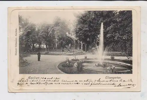 5100 AACHEN, Elisengarten, Springbrunnen, 1901