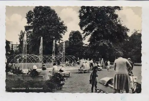 2350 NEUMÜNSTER, Klosterinsel, belebte Szene, Kinderwagen, 1961