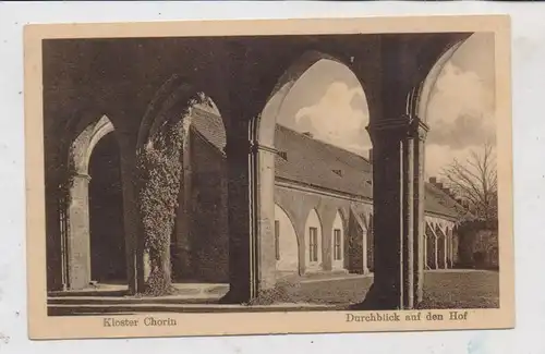 0-1301 CHORIN, Kloster, Durchblick auf den Hof