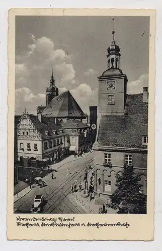 0-1800 BRANDENBURG, Rathaus, Kurfürstenstrasse, NS - Beflaggung, 1941