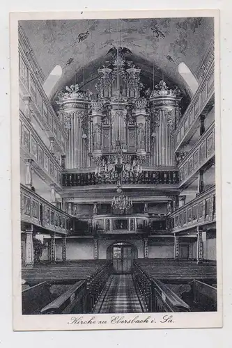0-8901 EBERSBACH - NEUGERSDORF, ev. Kirche, Innenansicht, Orgel