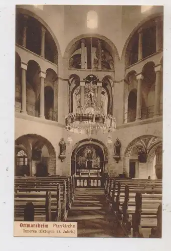 F 68490 OTTMARSHEIM, Pfarrkirche, Innenansicht