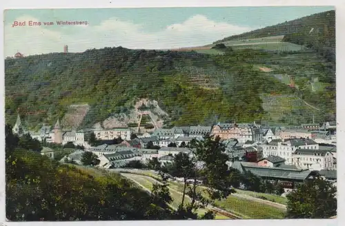 5427 BAD EMS, Blick vom Wintersberg, 1910