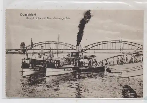 BINNENSCHIFFE - RHEIN, Personenschiffe am Düsseldorfer Anleger,  20er Jahre