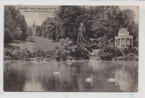 3500 KASSEL - WILHELMSHÖHE, Apollotempel und Herkules,, 1918