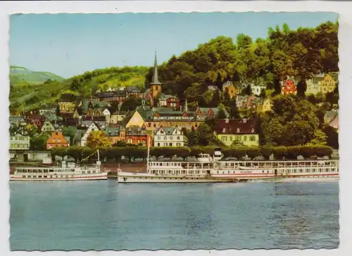 BINNENSCHIFFE - RHEIN, Köln-Düsseldorfer "MAINZ" vor Linz, 1962