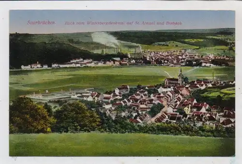 6600 SAARBRÜCKEN, Blick auf St. Arnual und Brebach, Verlag Hartmann - Strassburg