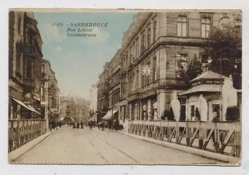 6600 SAARBRÜCKEN, Luisenstrasse, Saar - Terrasse, belebte Szene