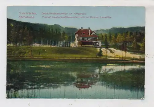 6600 SAARBRÜCKEN, Deutschmühlenweiher, Forsthaus, 1927