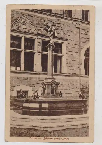 3500 KASSEL, Bücherwurmbrunnen, 1916