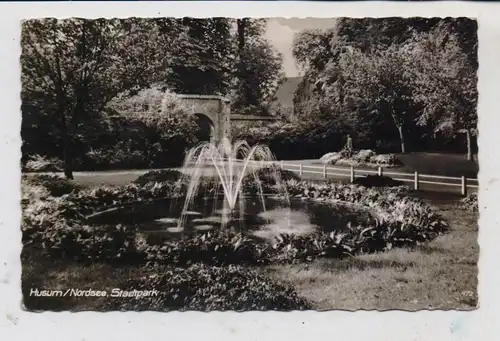 2250 HUSUM, Stadtpark, Springbrunnen, 50er Jahre