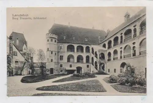 8300 LANDSHUT, Burg Trausnitz, Schloßhof, Verlag Metz