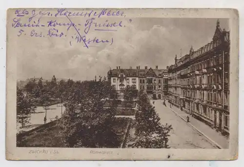 0-9500 ZWICKAU, Römerplatz, 1916