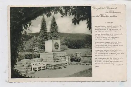 3260 RINTELN - TODENMANN, Dingelstedt - Denkmal, 1935