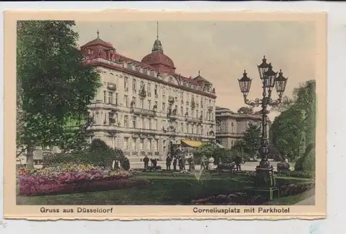 4000 DÜSSELDORF, Corneliusplatz, PARK-Hotel, Grünarbeiten, belebte Szene
