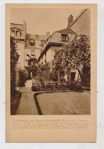 5300 BONN, Beethoven - Geburtshaus, Garten, Hof