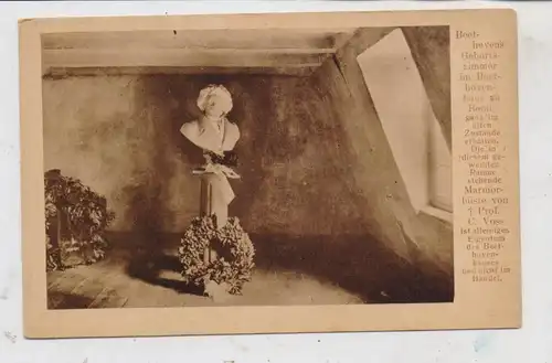 5300 BONN, Beethoven - Geburtshaus, Geburtszimmer, Marmorbüste