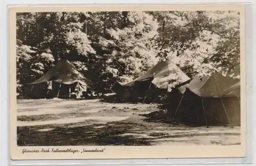 PFADFINDER / BOY SCOUTS - Glienicker - Park Falkenzeltlager "Sonnenland", rücks. Klebereste