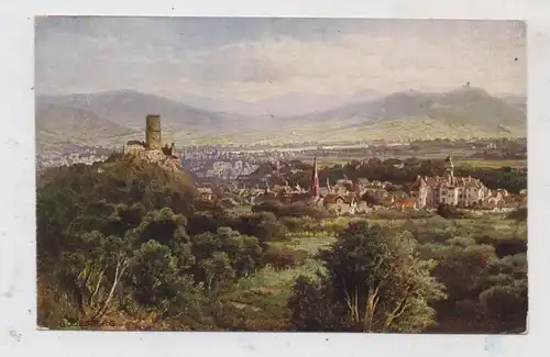 5300 BONN - BAD GODESBERG, Godesberg und Rheintal, Astudin Künstler-Karte