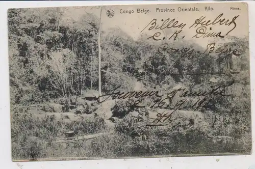 CONGO KINSHASA / ZAIRE - KILO MOLO, Mines, Bergbau, Feldbahn, 1920, NELS