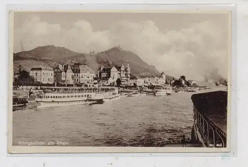 5330 KÖNIGSWINTER, Köln - Düsseldorfer Schiffe vor Königswinter, 1933, Verlag Kratz # 463