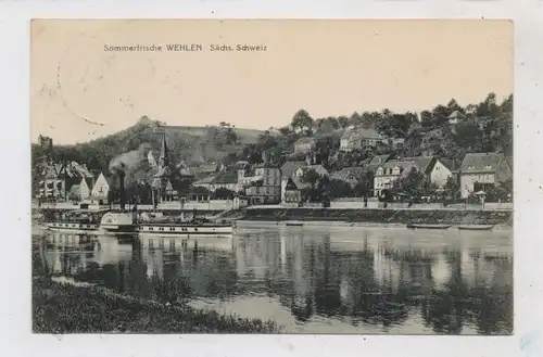 BINNENSCHIFFE - ELBE, "KAISER WILHELM" vor Wehlen