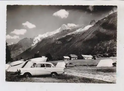 F 74400 CHAMONIX, Les Bossons, Camping, OPEL REKORD, 2CV, CIM - Macon