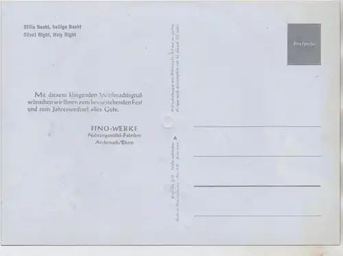 KRIPPE / Crip / Culla, Schallplatten - Karte FINO - Werke Andernach