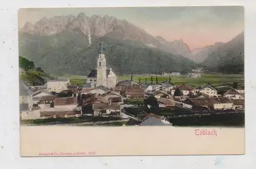 I 39034 TOBLACH, Gesamtansicht, ca. 1900, color, Stengel