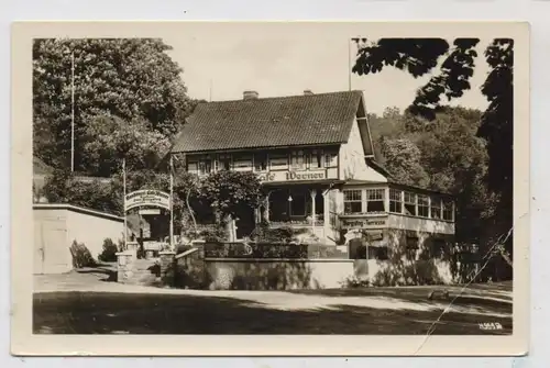 0-4308 THALE - TRESEBURG, Cafe Werner, 1955, Eckknick