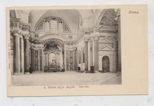 I 00100 ROMA, Santa Maria degli Angeli, interno, ca. 1905