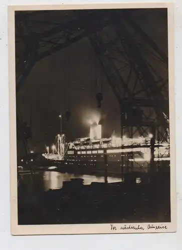 OZEANSCHIFFE - Ostasiendampfer des Norddeutschen Lloyd Bremen vor der Ausreise, 1935