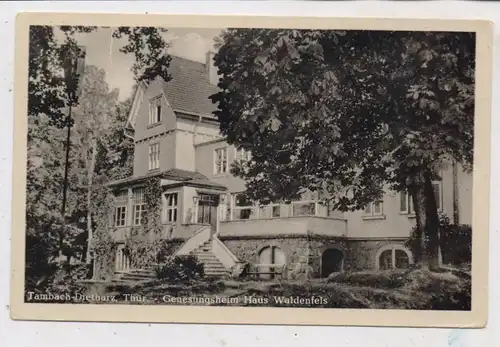 0-5609 TAMBACH - DIETHARZ, Genesungsheim Haus Waldenfels,  1951, Druckstelle