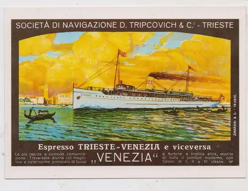 FÄHRE / Ferry / Traversier, "VENEZIA" Espresso Trieste - Venezia, Affiche